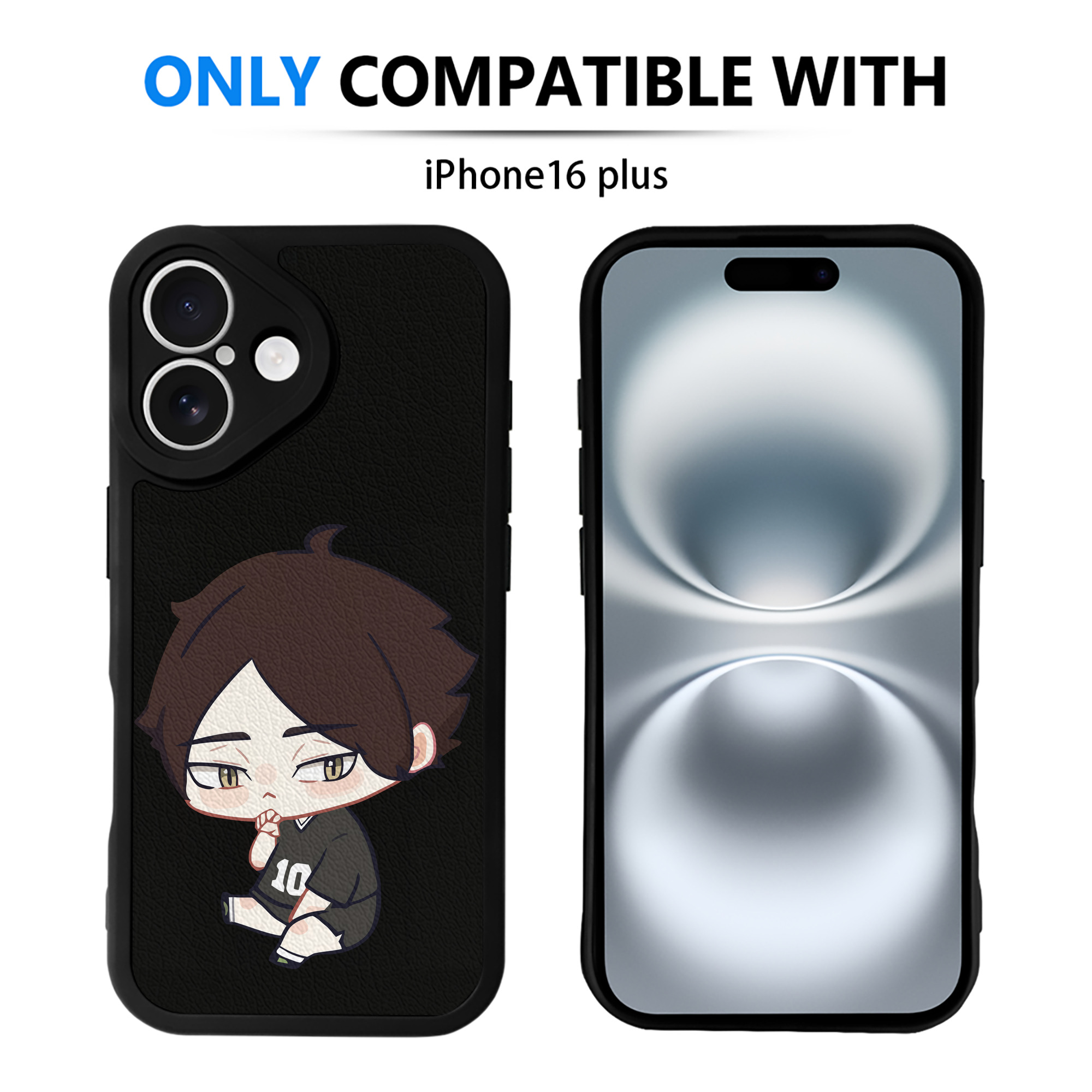 （画像用） ハイキュー!! Haikyu!! 【iPhone 16シリーズ対応】シリコンスマホケース（レザー調） 材質：シリコン
